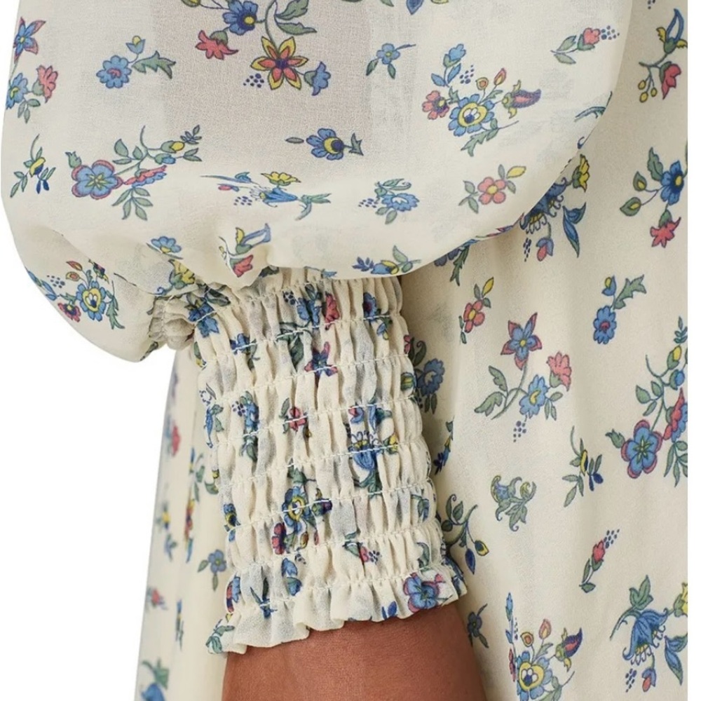 Sweet Baby Jamie By Jamie Mizrahi Floral Smocked Peasant Midi Dress Size XL - Picture 6 of 14